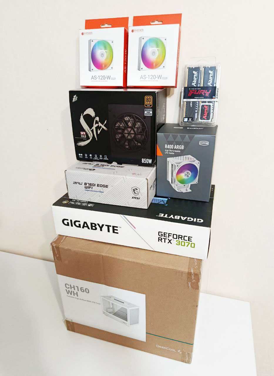 Mini-ITX Сборка/Core i5-12400F/DDR5 RAM 5600 MHz/SSD M.2 NVMe 512 GB