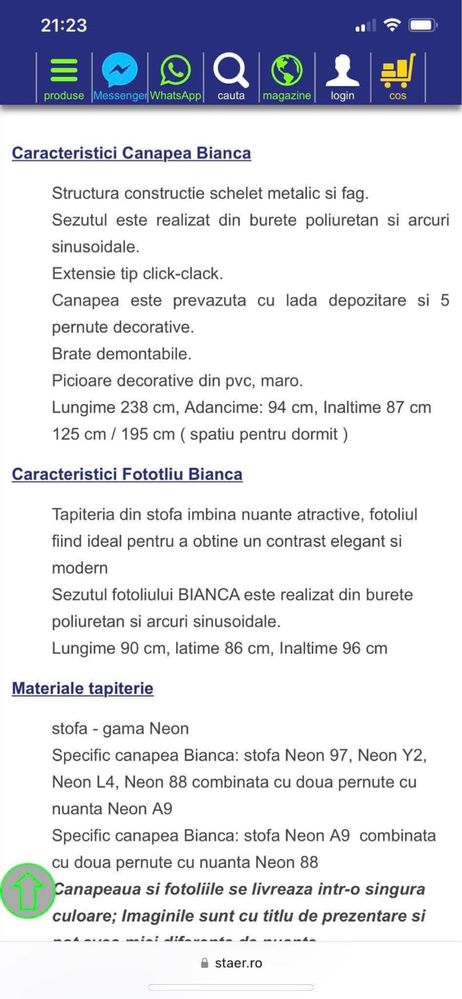 Canapea extensibila