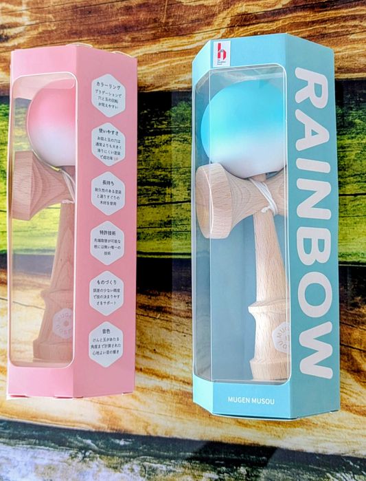 Kendama Japonia Mugen RAINBOW EDT (albastru, roz)