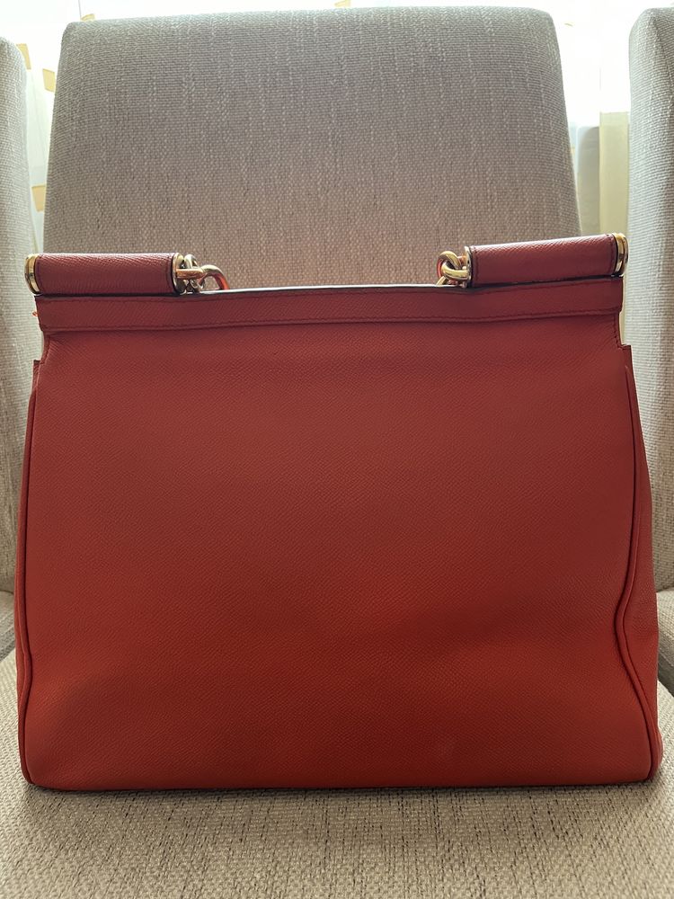 Dolce & Gabbana сумка оригинал! оранжевая, модель Sicily, срочно!