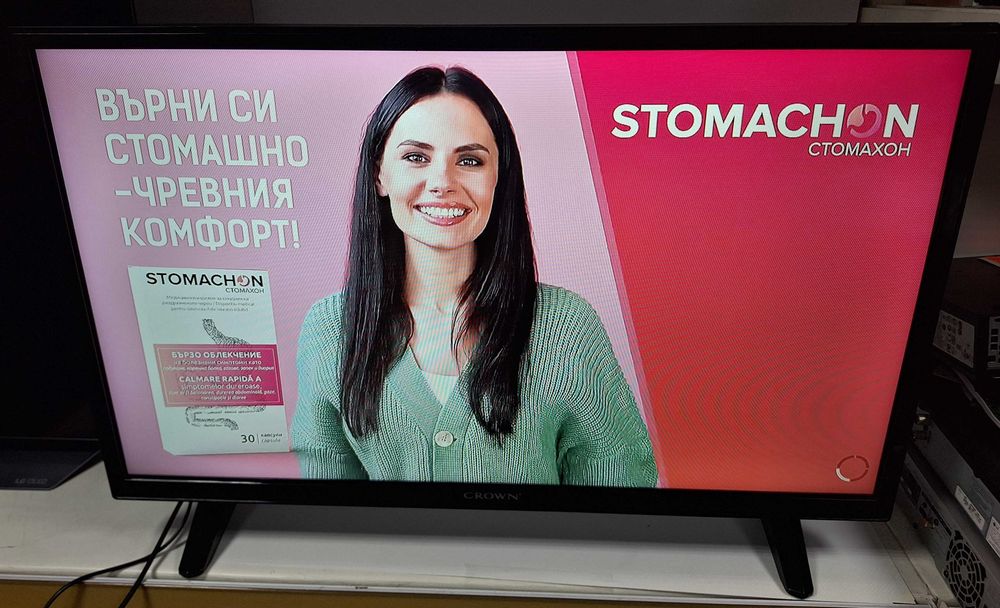 32" HD led tv Crown телевизор