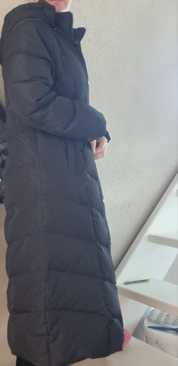 Geaca lunga,  superba! din pene
