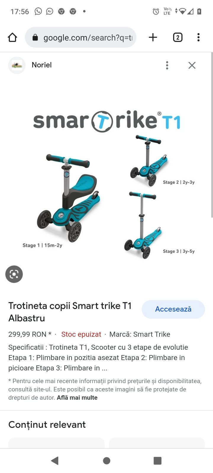 Trotineta Smartrike Smart Trike T1