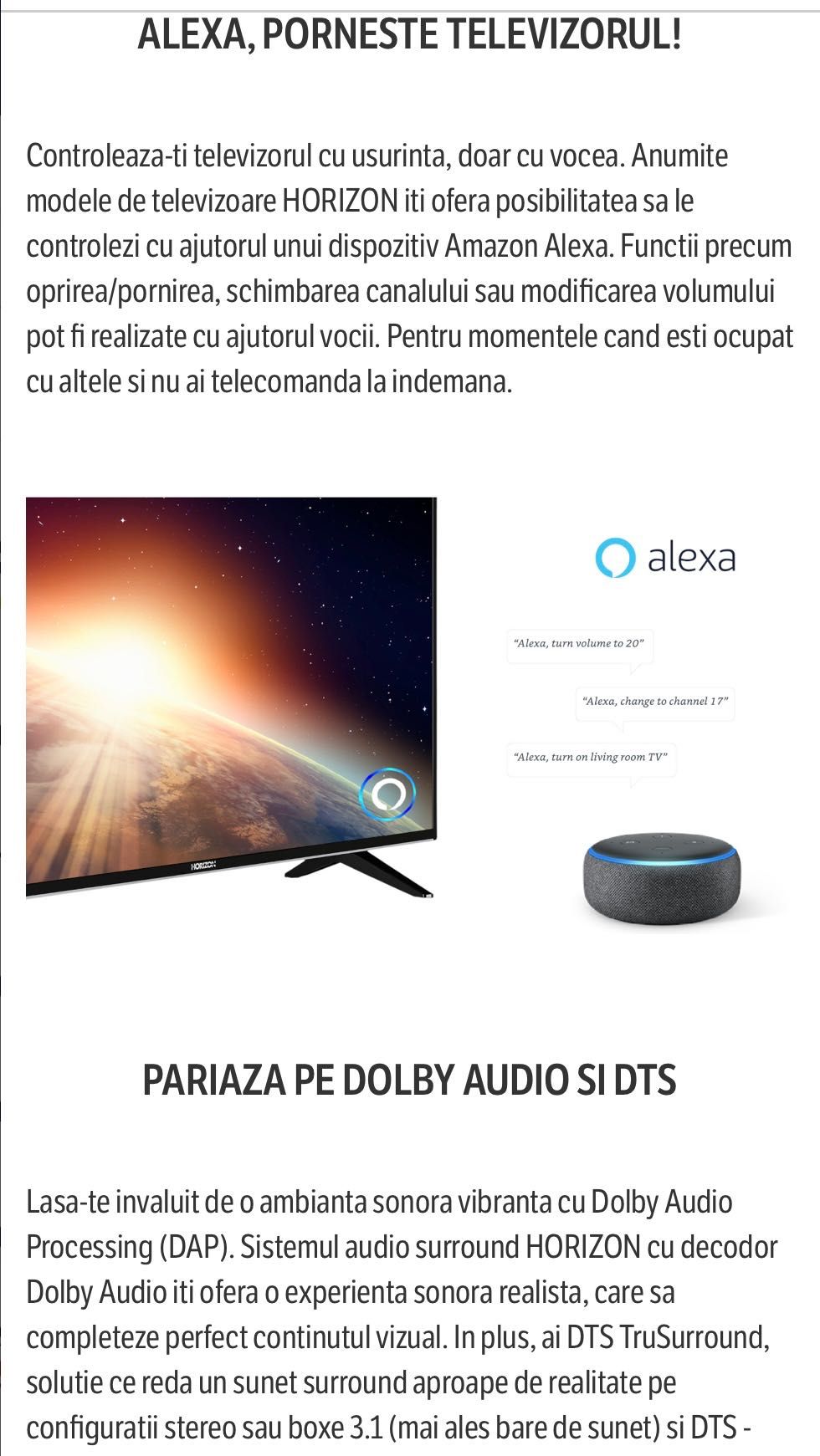 Horizon HD Smart TV 100 cm NOU