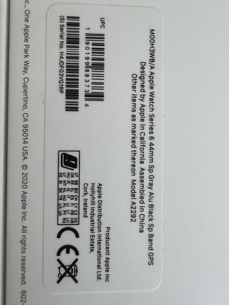 Apple watch 6 44 mm GPS
