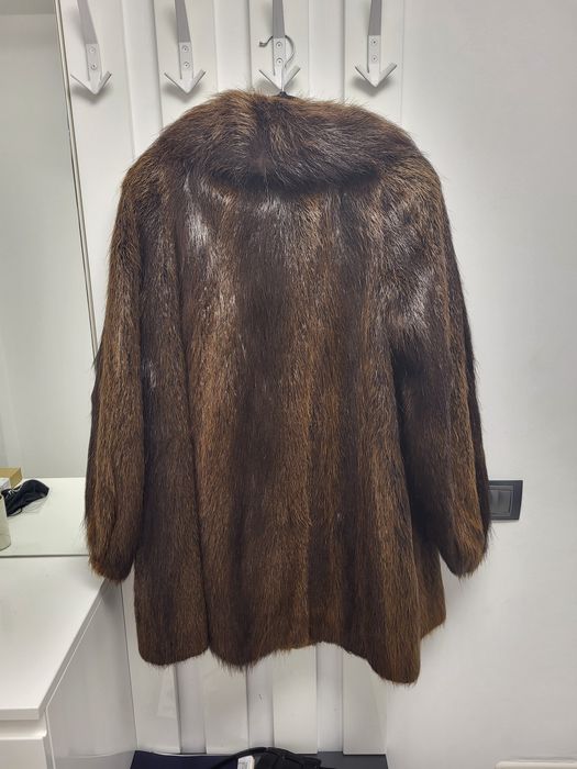 Haină blană damă 90% REDUCERE geacă iarnă damă