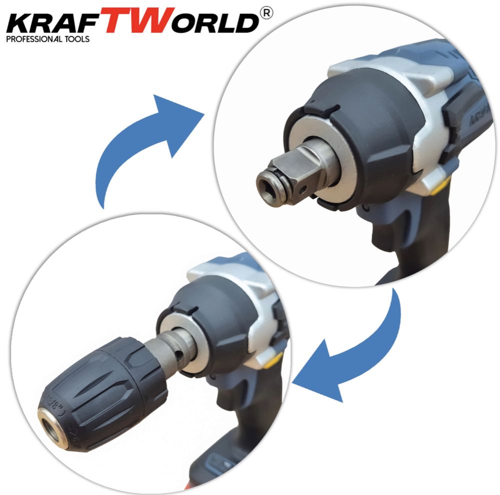 Комплект 4в1 KraftWorld Безчеткови Машини