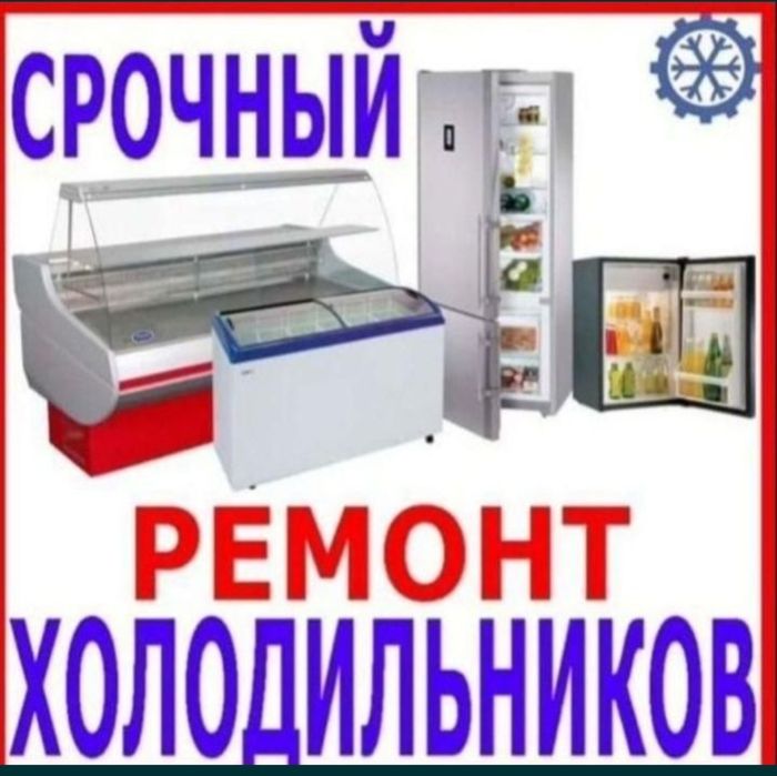Ремонт холодильников! Ремонт морозильников! Ремонт витрин и камер!