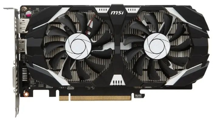 Видеокарта MSI GeForce GTX 1050 Ti 4GT OC BOX
