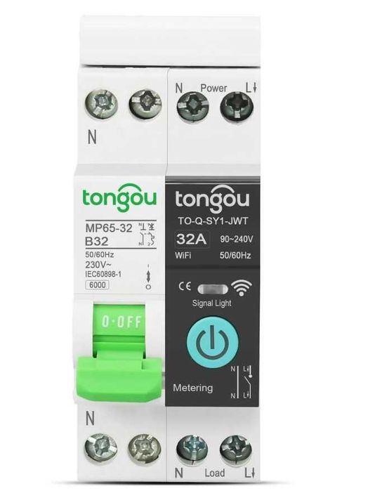 Întrerupător inteligent TONOGU WiFi 10A 2P