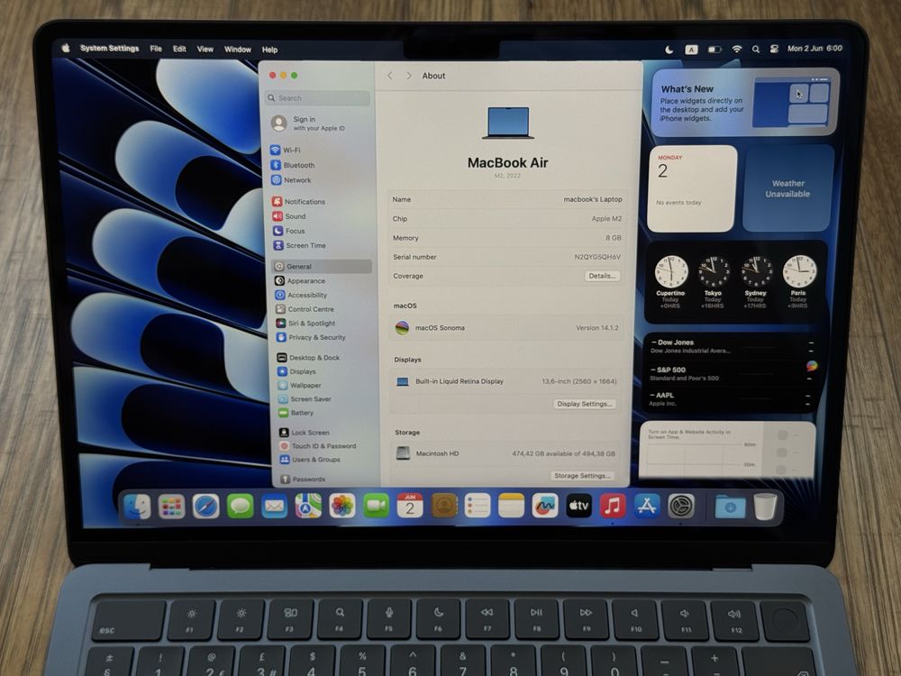 Като нов! MacBook Air 13.6” M2 512GB SSD Midnight Гаранция