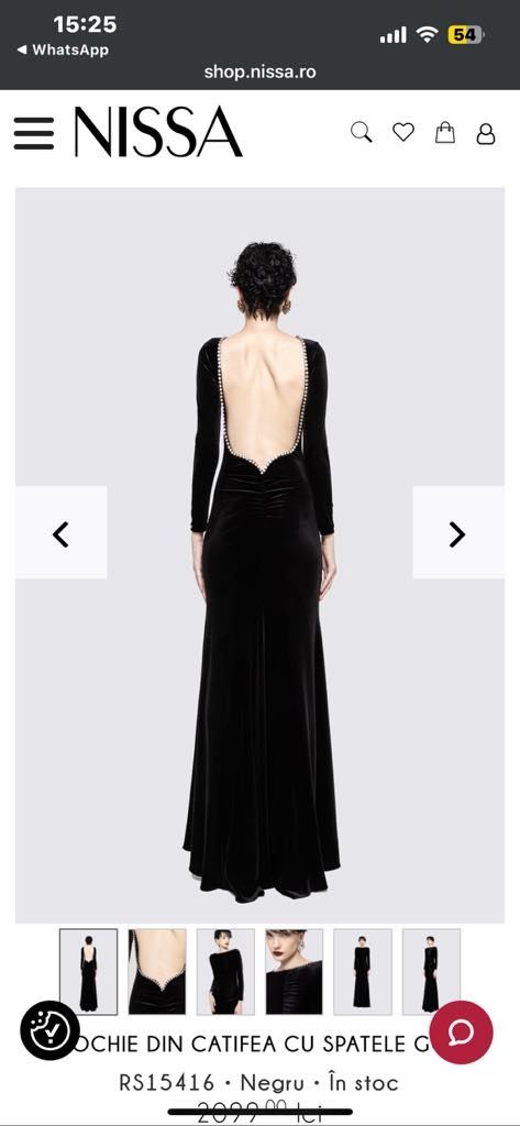 Rochie catifea nissa