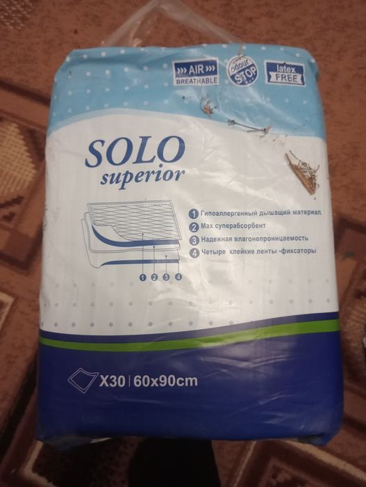 Пеленки solo размер 60/90