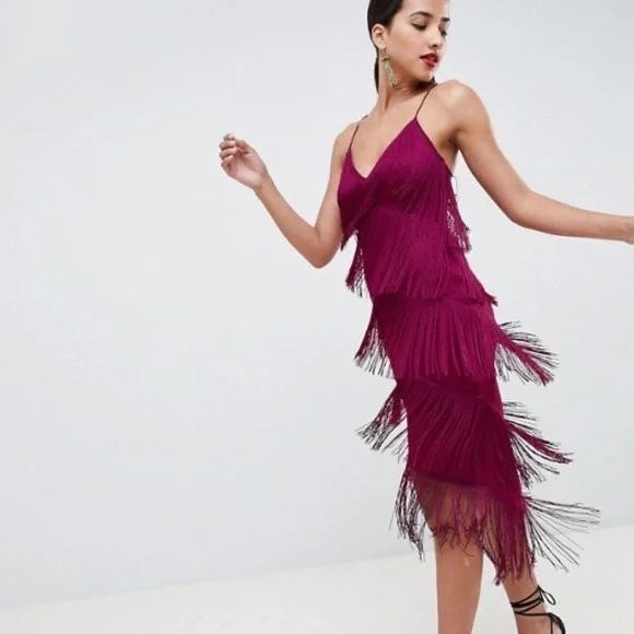 Rochie ASOS franjuri marime 34
