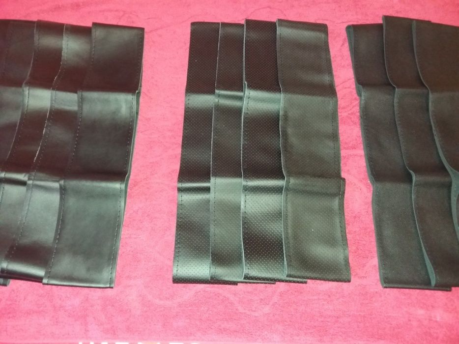 Huse pentru  volan din piele cu ac si ata