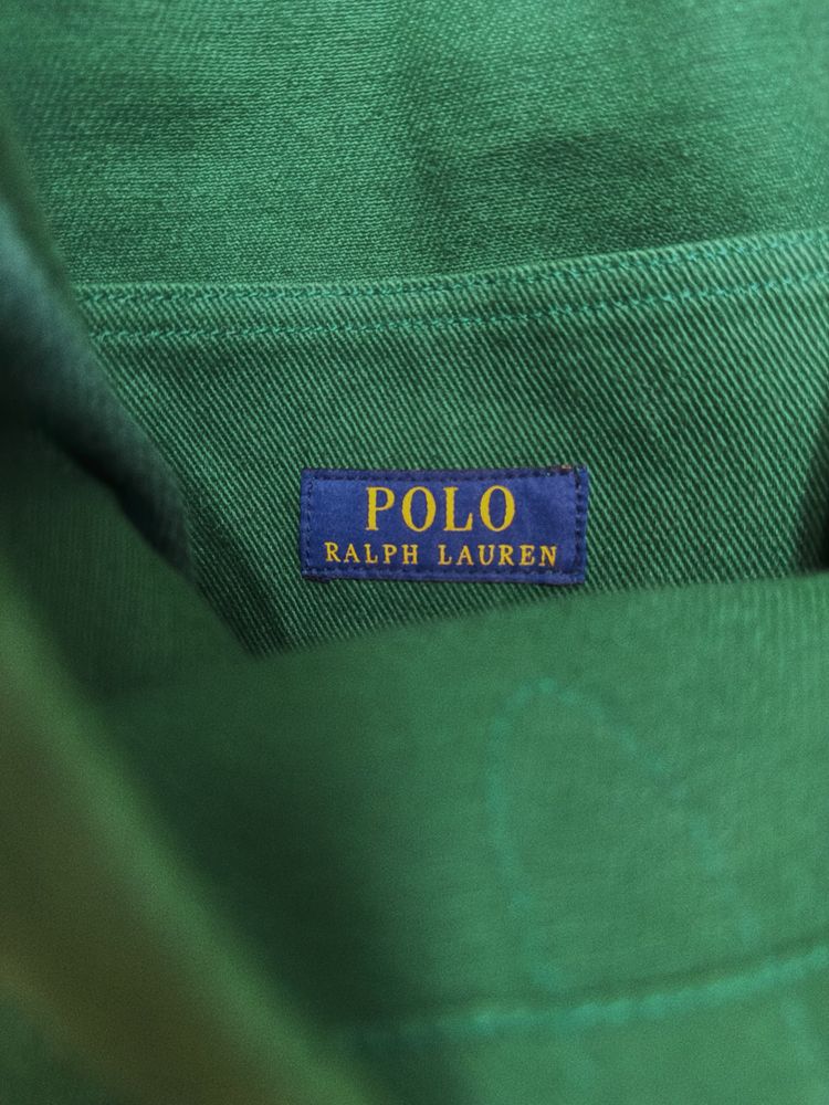 естествена кожа Polo Ralph Lauren чанта Polo Bear пазарска торба