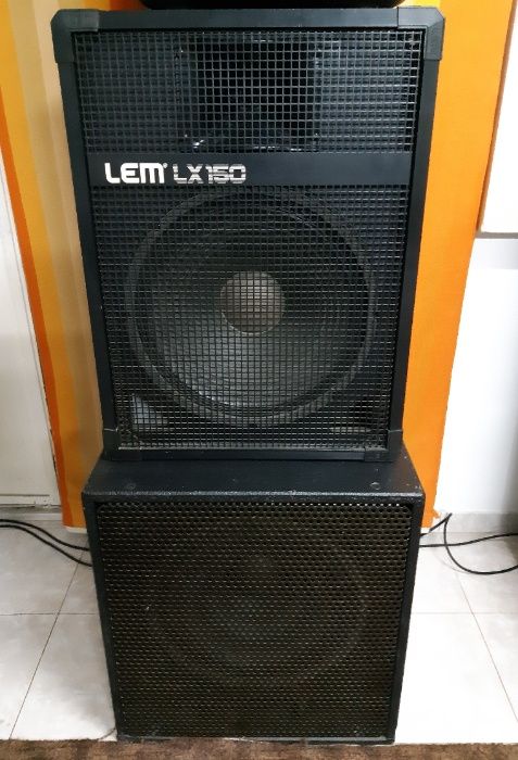 Sistem de sunet 2x650W (topuri, basi, putere)