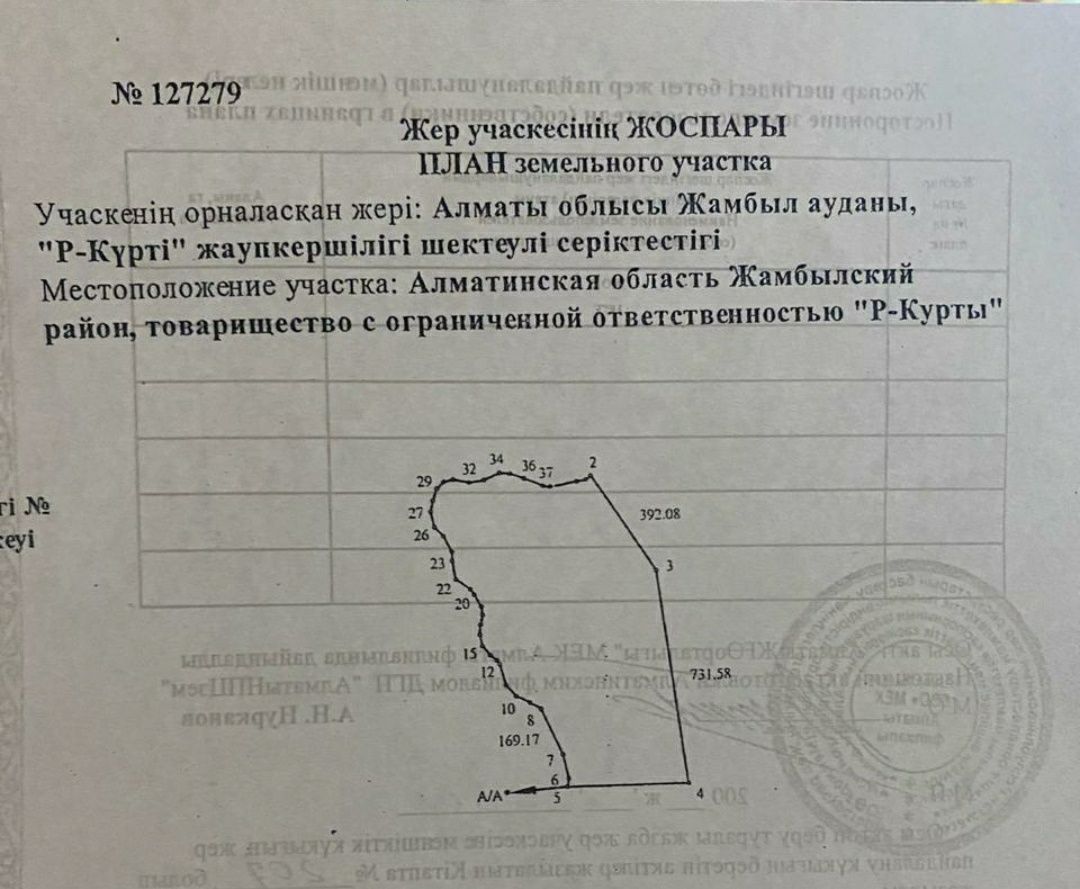 Продам землю в Узынагаче, 100га