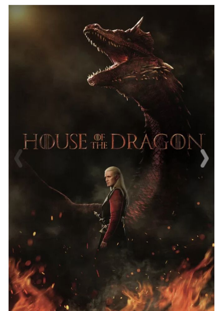 Poster House of the Dragon -Caraxes  Daemon Targaryen