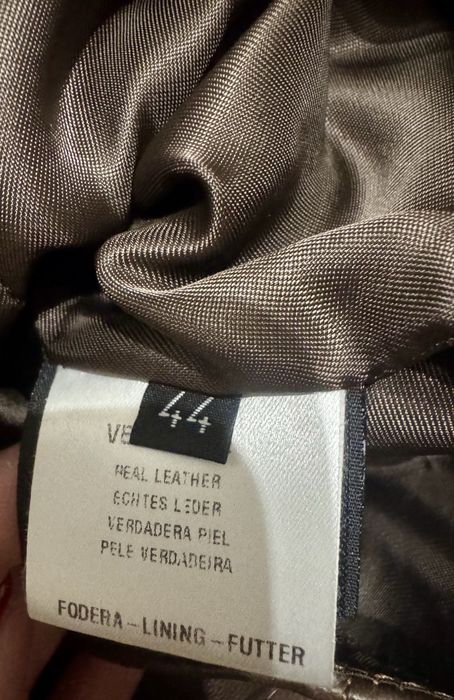 Луксозно палто Baldinini от естествена кожа и косъм