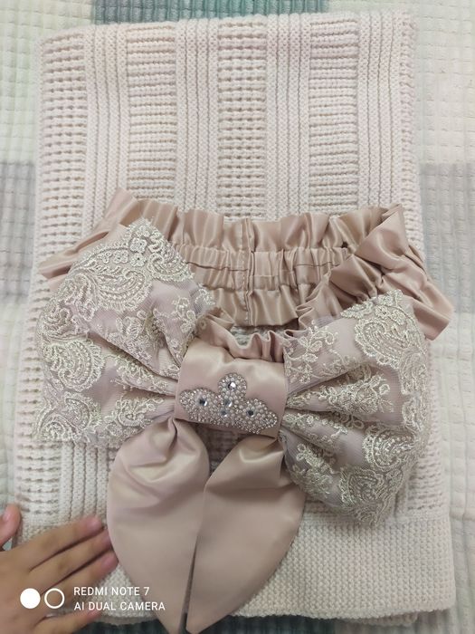 Плед-конверт, с бантом