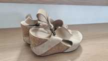 Sandale platforma piele intoarsa 38