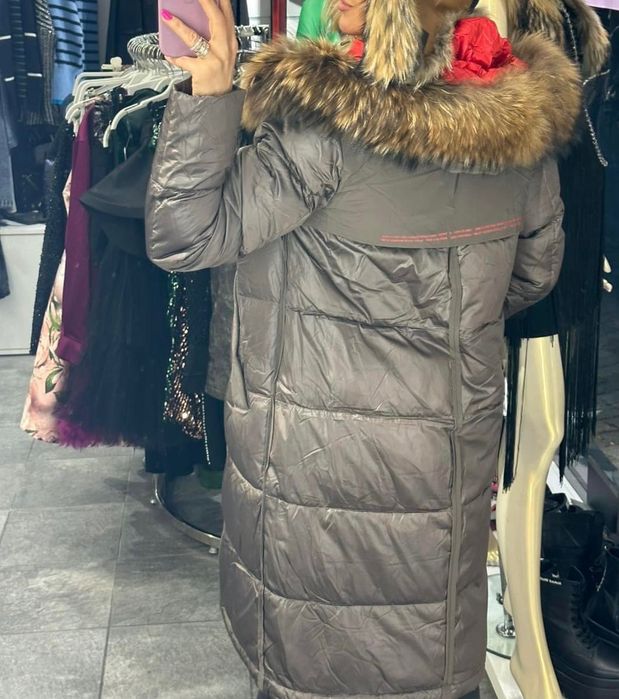 Дамско яке с естествен косъм