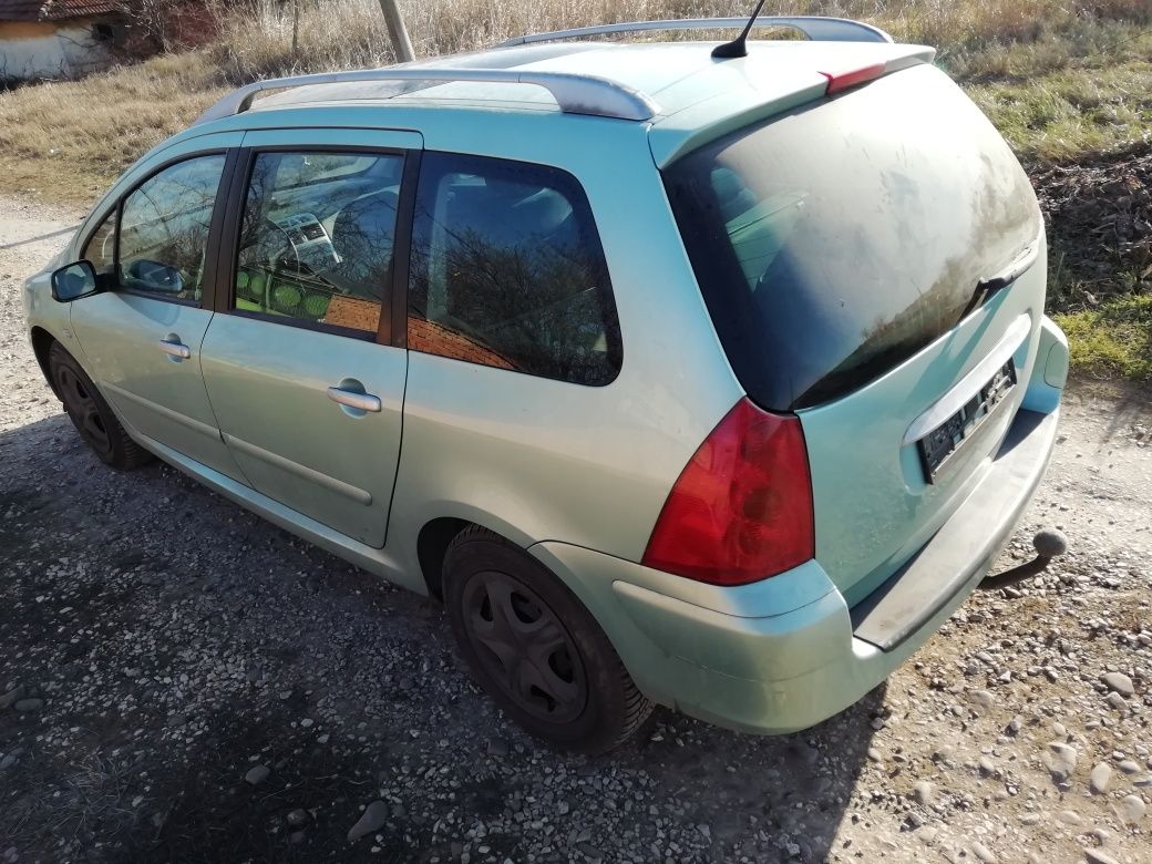 Пежо 307 sw 2002 2.0 HDI 90 hp Peugeot панорама теглич