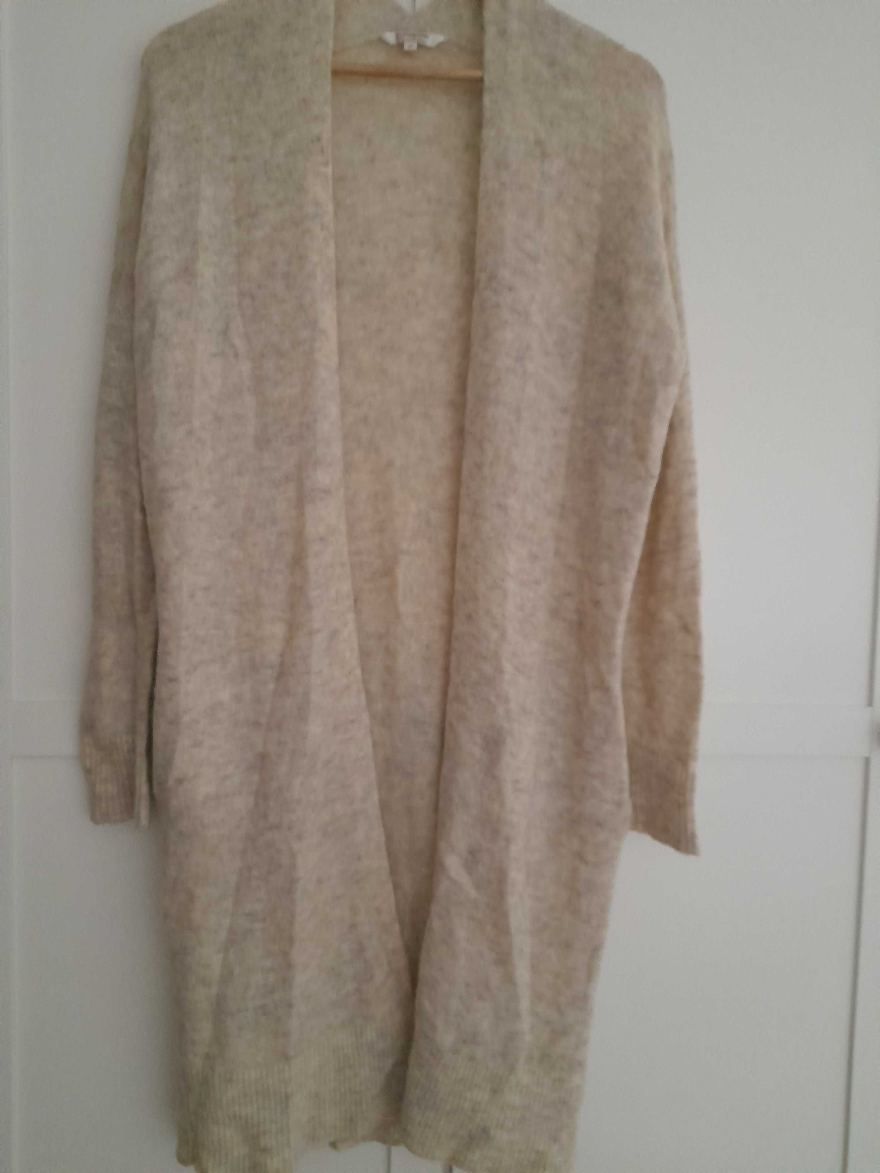 Cardigan lung, mohair, m, 60 lei