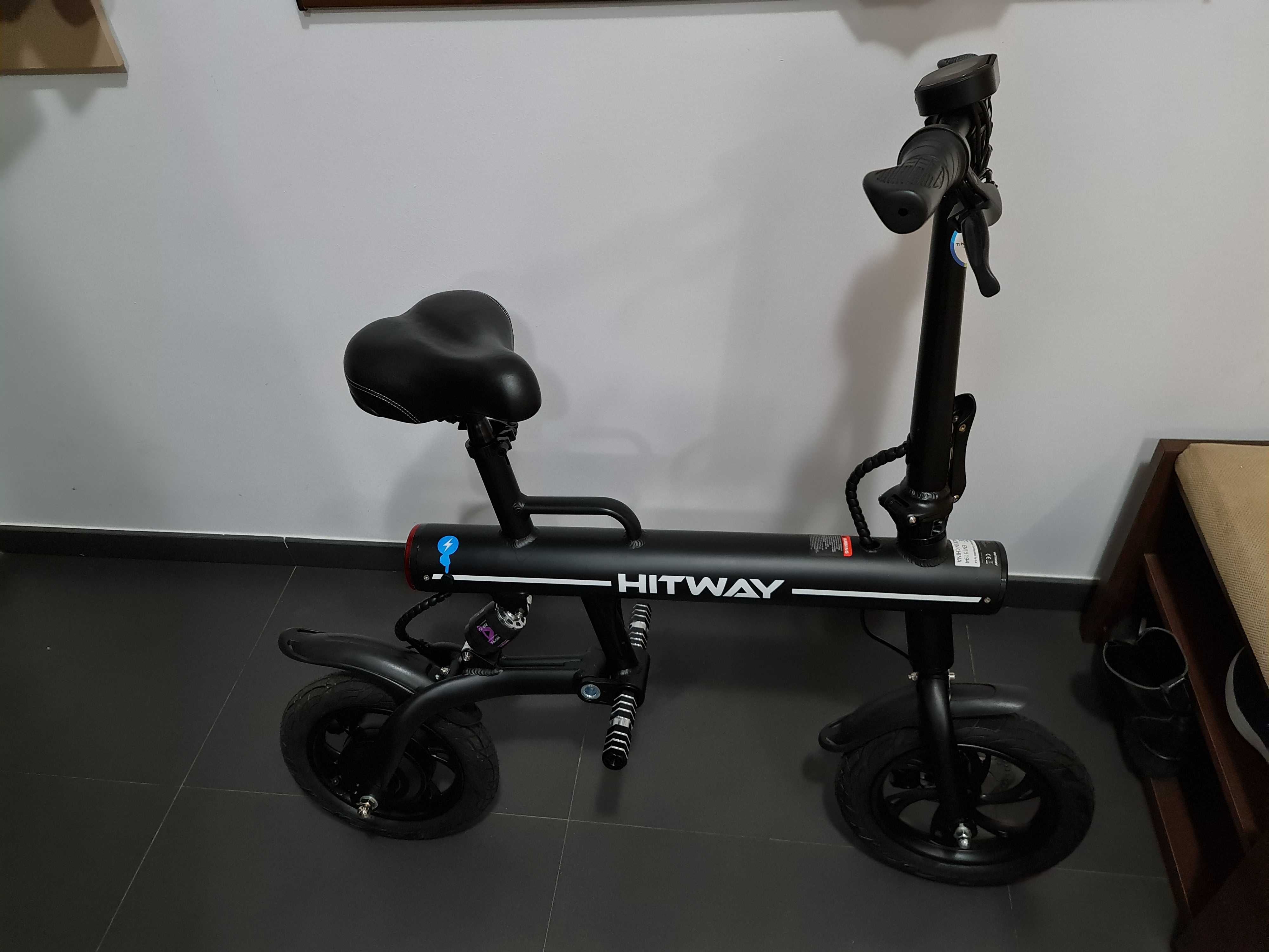 Bicicleta electrica Hitway, Pliabila, 250W, 7.5Ah, 3 viteze, 25Km/H,