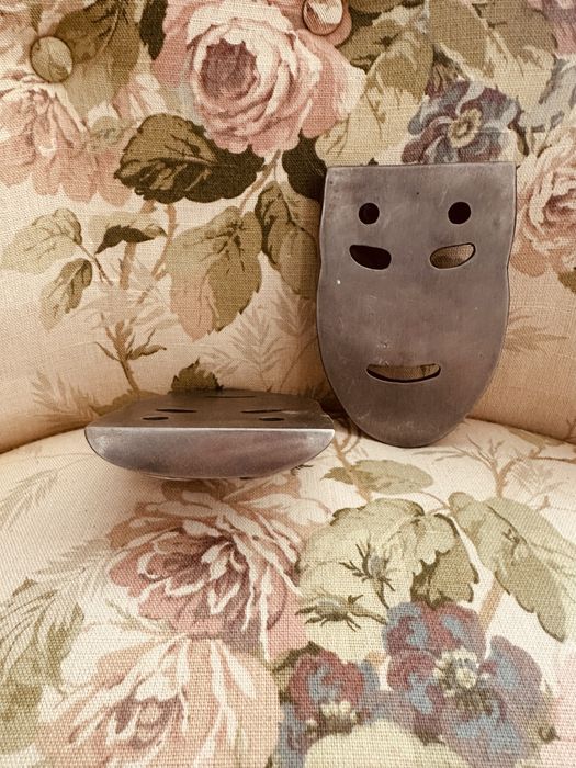 Метални театрални маски „Трагедия и Комедия“ от 90-те Дания