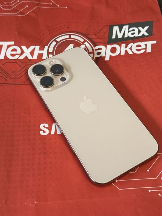 КАТО НОВ 256GB iPhone 16 Pro Max Техномаркет Гаранция 2026 Desert