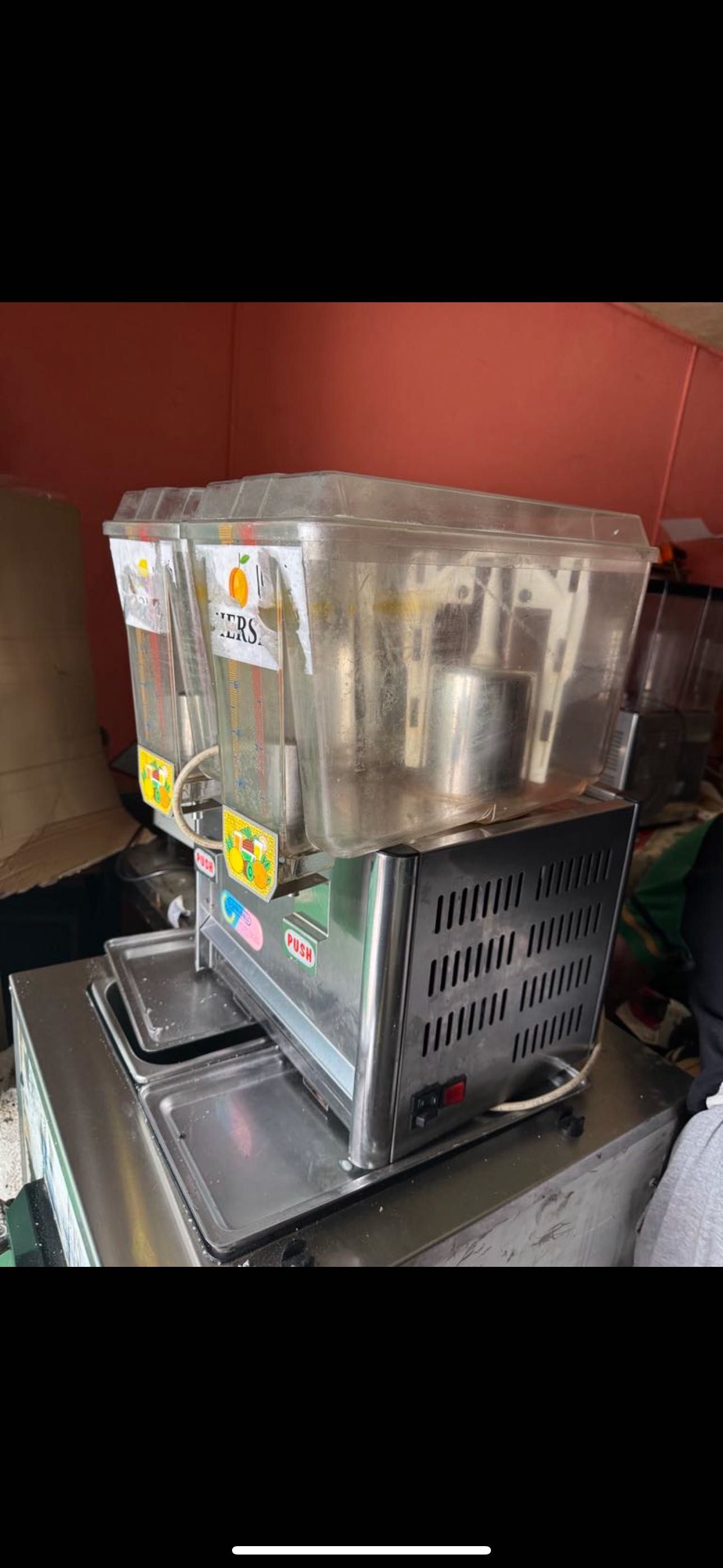 Aparat suc portocale si dispensere limonada rece