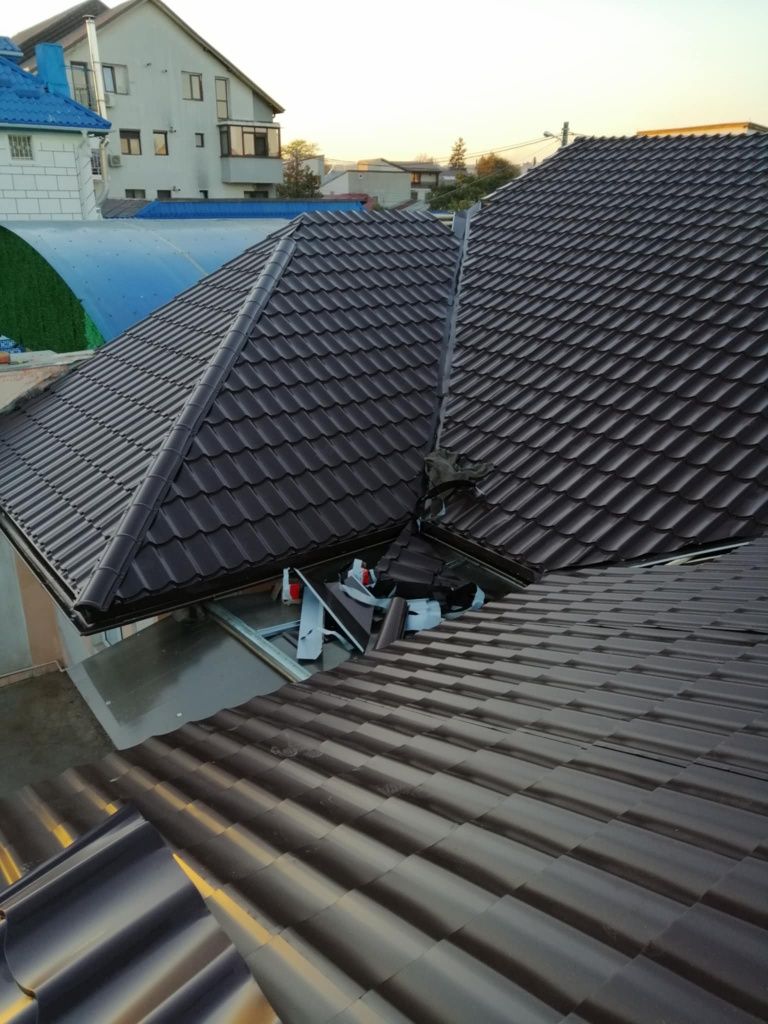 Tigla metalica jgheaburi reparatii terase dulgherii mansardari