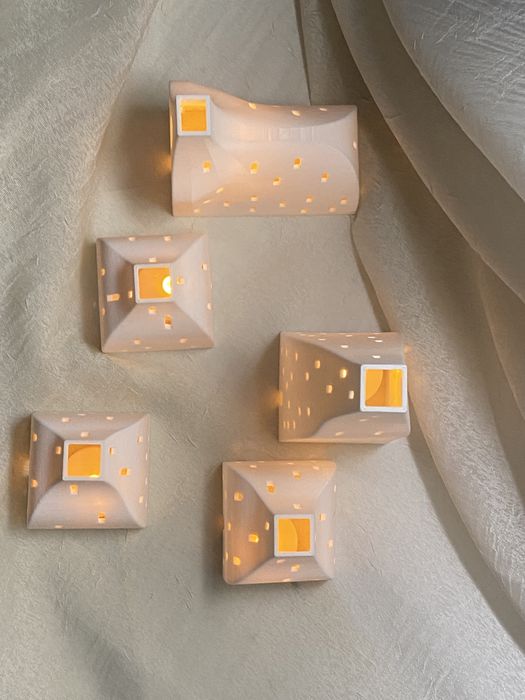 Ornamente craciun printate 3d - suport lumanare LED