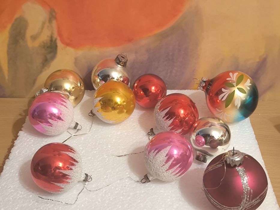 Lot globulețe vechi din sticla