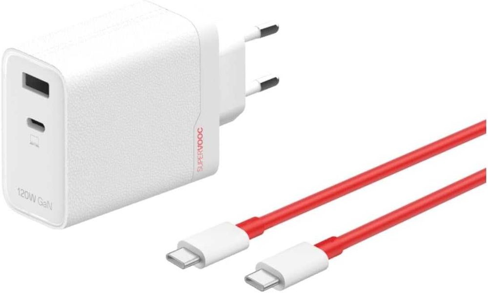 OnePlus SuperVOOC 120W Dual Ports GaN Power Adapter Kit Оригинално зар