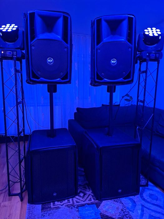 Inchiriez boxe active RCF, sistem audio sunet, sonorizare
