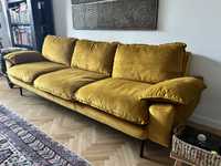 Canapea HK Living Retro ochre velvet 4 locuri thehome.ro