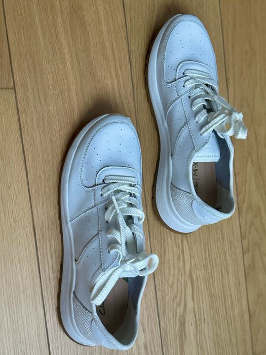 Sneakers Clarks, 38, noi, de dama, piele naturala