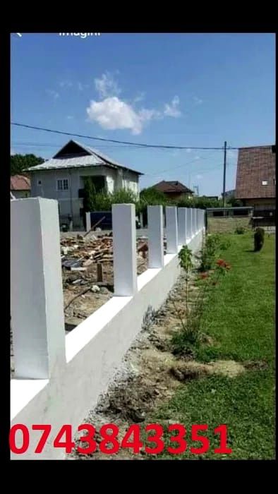 Constructii / Case / Garduri / Trotuare beton / Fier fasonat / Drenuri