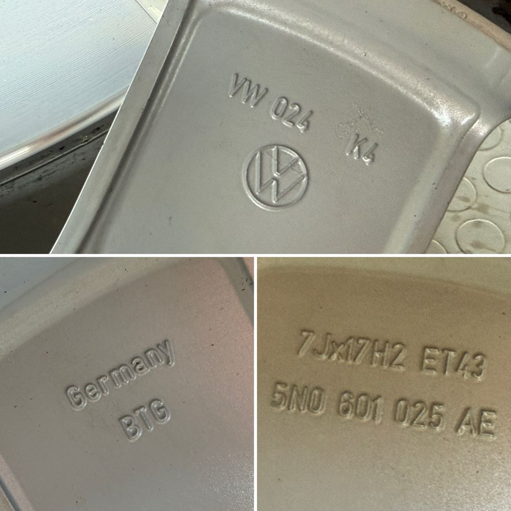 4бр. ОРИГИНАЛНИ 17” Джанти 5х112 за -VW/AUDI/SEAT/VAG- 7Jx17H2, ET43