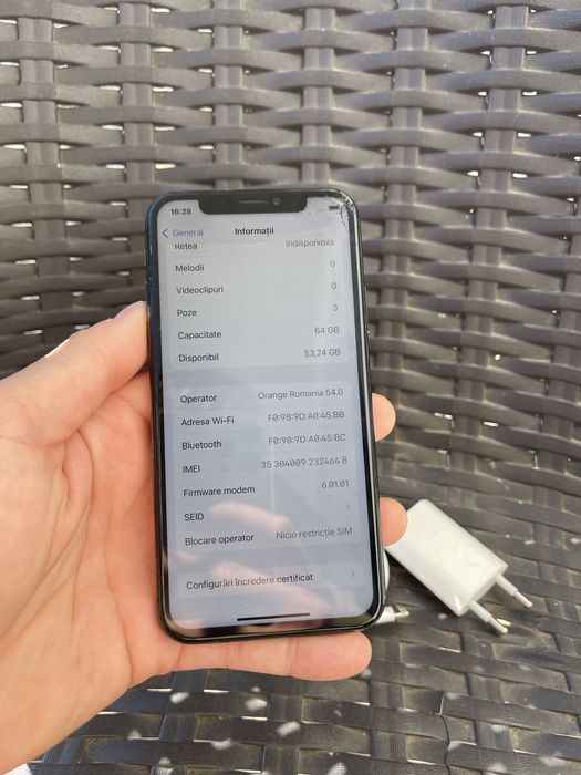 • Iphone X  • 64gb •  FUNCTIONAL • piese dezmembrari