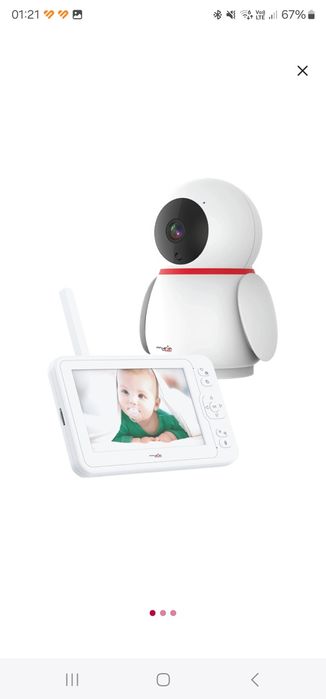 Vând Baby Monitor video MYRIA MY5208, 5", alb-negru