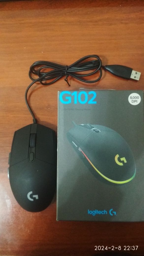 Новая мышка Logitech G102 и asus k96 в б/у состоянии