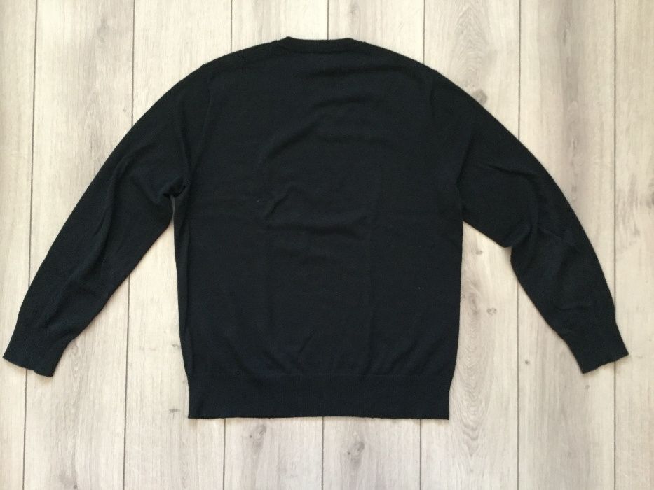 НОВ оригинален черен памучен пуловер BANANA REPUBLIC размер L ОТ САЩ