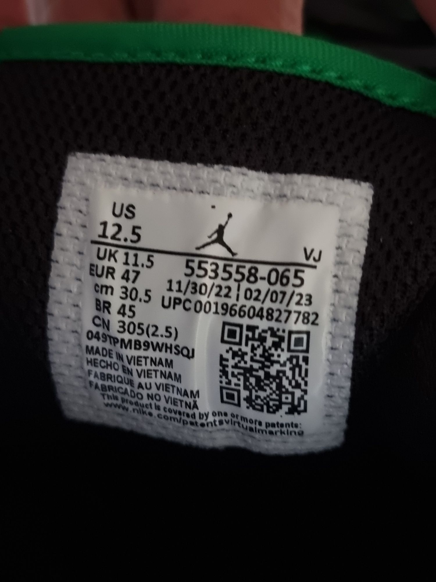 Nike Air Jordan 1 спортни обувки 47 номер