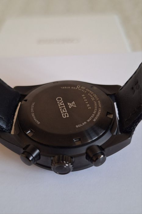 Ceas Seiko Speedtimer Black Series SSC923P1, full set