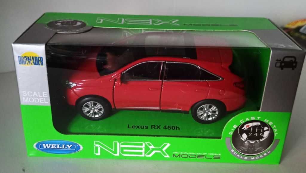 Macheta Lexus RX 450h 2010 rosu- Welly 1/36