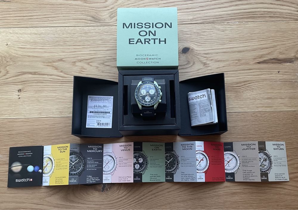 Mission on Earth Omega X Swatch ceas.